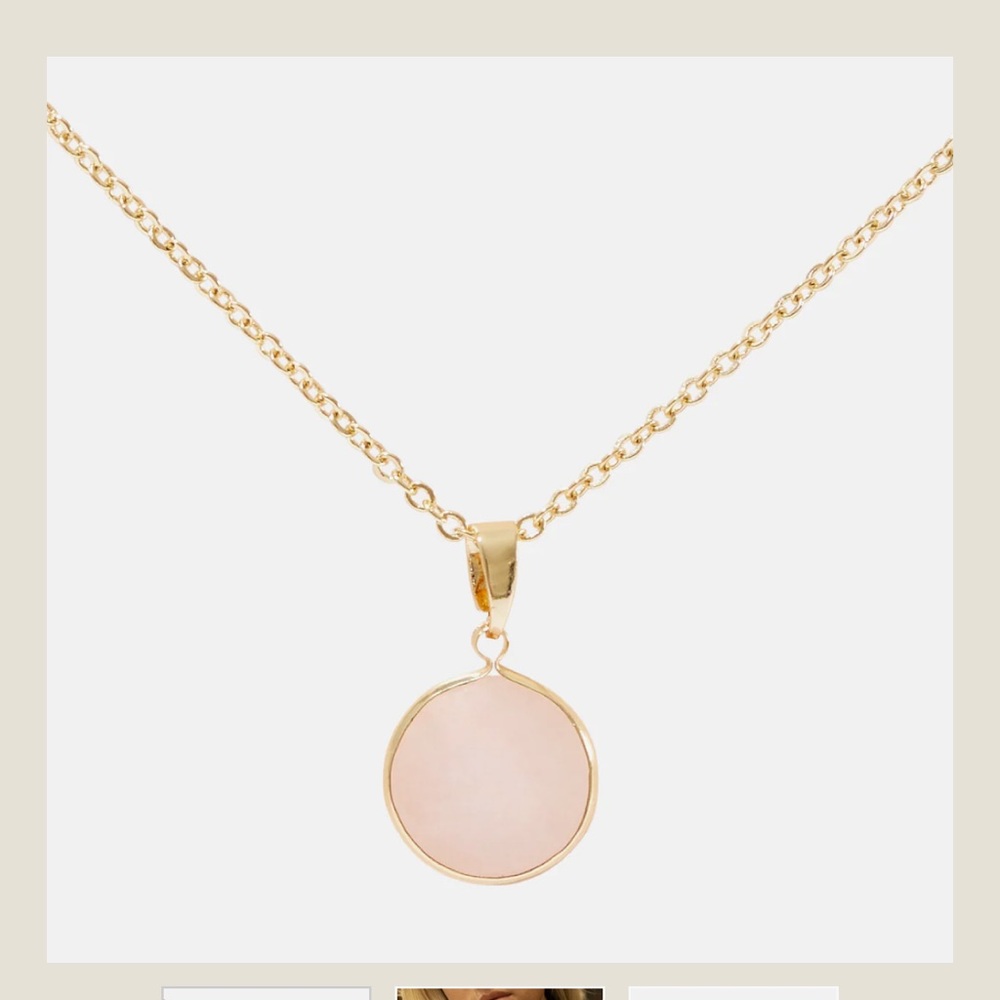 Sanctuary Rose Quartz Serenity Necklace(New)